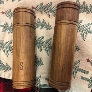 Wooden Salt and Pepper Shakers